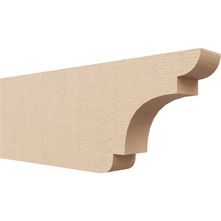 Ekena Millwork 2in. W x 6in. H x 16in. L New Brighton Woodgrain TimberThane Rafter Tail, Primed Tan RFTUR02X06X16NEBRCPR